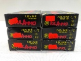 TulAmmo 7.62x54 R 148gr FMJ Berdan Primed - 6 Boxes, 120 Total Rounds