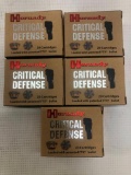 Hornady Critical Defense 40 S&W 165gr FTX - 5 Boxes, 100 Total Rounds