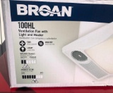 Broan 100HL Ventilation Fan with Light and Heater