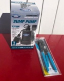 1/4 HP Sump Pump and PEX Clamp Tool