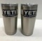 2 Items: YETI Rambler 20oz Tumbler, Stainless