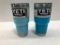 Qty. 2 YETI 30oz Ramblers - 1 Sky Blue, 1 Reef Blue