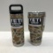 2 Items: YETI 30oz Rambler - Camo & YETI 18oz Bottle - Camo