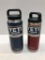 2 Items: YETI 26oz Bottle - Navy & YETI 18oz Bottle - Brick Red