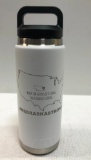 YETI: Rambler 26oz Bottle, White with USA and Nebraska Shape