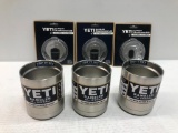 6 Items: YETI Rambler 10oz Lowball Stainless NOT LID , Rambler MagSlider LID 10oz Lowball/20oz