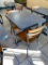 Restaurant Table & 2 Chairs, Pedestal Base, Laminate Top, Tables 30in x 24in & 29.5in H