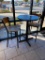 High Top Pub Table (29in x 43in) w/ 3 Bar Stools/Pub Chairs, Metal Bases, Laminate Tops, Sides,