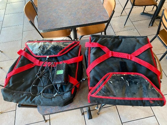Two Electric Hot Bag - Catering Travel Soft Cases w/ 1 Electric Charger, New Never Used, 2010 Model