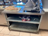 Stainless Steel Prep Table w/ 2 Lower Shelves, 36in x 48in x 35in