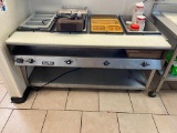 Serve Well - 4-Well Electric Steam Table, 60in x 33in x 33in - 2 Elements Works Great, 2 Need to be