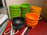 Lot of 22 HS Inc HS1006R HD Plastic Salsa/Dip Bowls