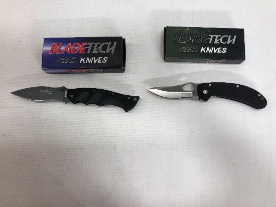2 Bladtech Knives: MLEK "Classic" BT14 GCEBK & Profili Plainedge Black