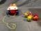 Assorted Small Wobler Type Toys and Bouncing Buggy