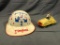 Donald Duck Rubber Car and Disneyland Hard Hat