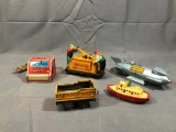 Assorted Tin Toys and Rocket Bank