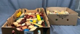 2 Boxes Full of Lincoln Long Wood, Blocks and Wood Toys