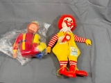 1970 Ronald McDonald Doll and Burger King Doll