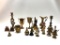 Lot of Various Brass Bells, Candle Holders, etc. - See Pictures for Details