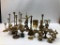 Large Lot of Brass Candle Holders, Incense Burners, Figurines, etc.