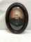 Vintage Wooden Oval Framed Portrait