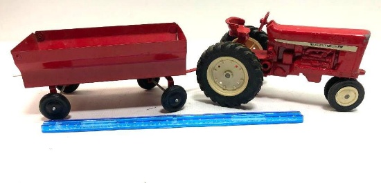 Vintage International Toy Tractor and Trailer