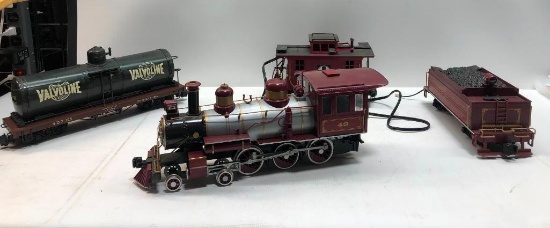 Vintage Santa Fe Toy Train Set w/Track and Power Set