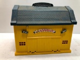 Full Yellow Barn Playset with Farm Vehicles and Trailers