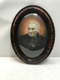 Vintage Wooden Oval Framed Portrait