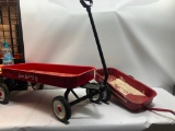 Older Sears Robuck and Co. Wagon w/Radio Flyer Wagon Trailer