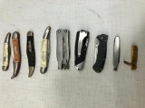 Lot of 9 Pocket Knives