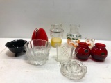 Large Lot of Antique Glassware Anchorglass Royal Ruby, Hall's and More