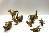Lot of Miscellaneous Brass Animals