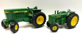 2 Vintage John Deere Toy Tractors