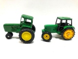 2 Vintage John Deere Die Cast Tractors