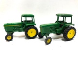 2 Vintage John Deere Die Cast Tractors