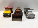2 Vintage Toy Trucks and 1 Vintage Toy Earth Mover