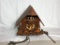 German or Swiss Cuckoo Clock w/ Deer & Children Theme, Complete