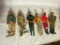 Six Large Vintage G.I. Joe Action Figures