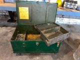 Military Type Vintage Tote and Trunk, 30in x 17in x 12in