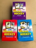 3 Boxes Brand New NHL 1991 Trading Cards, Hockey Wax Packs, 3 Boxes