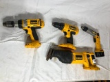 Box of DeWalt Circular Saw and Drills No Batteries 18 V and 12 V