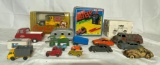 Box of Vintage Toys, Trucks, Cars, Misc.