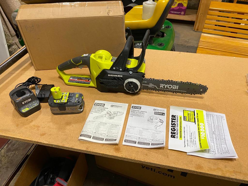 Ryobi P548 18v Cordless 12in Battery Operated Proxibid