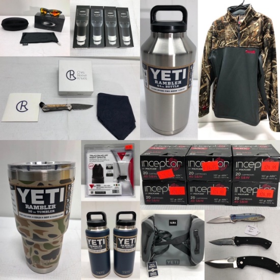 NEW Ammunition, YETI Products, Knives & More 1/24