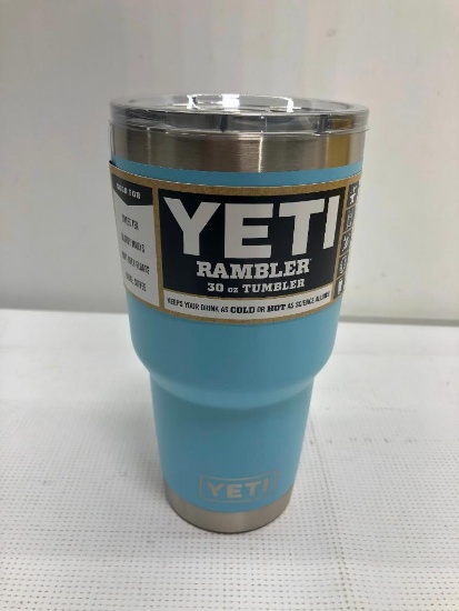 Yeti Rambler 30oz Sky Blue Tumbler