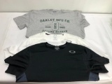 Lot of 3 Items: (1) Men's Medium Oakley Basic Tee, (1) Men's Medium Black SS Compression Shirt, (1)
