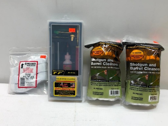 Lot of 4 Items: (2) RamRodz Shotgun and Barrell Cleaners, (1) Pro-Shot Gun Cleaning Kit, (1)