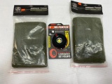 3 Items; (2) Urban Survivor Gear Military Towels, NEBO Twin Pucks Task Light, Emerg. Beacon