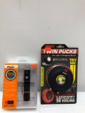 Lot of 2 Items; FENIX RC05 - Magnetic & Micro USB Charger & NEBO Twin-Pucks Magnetic Task Light &
